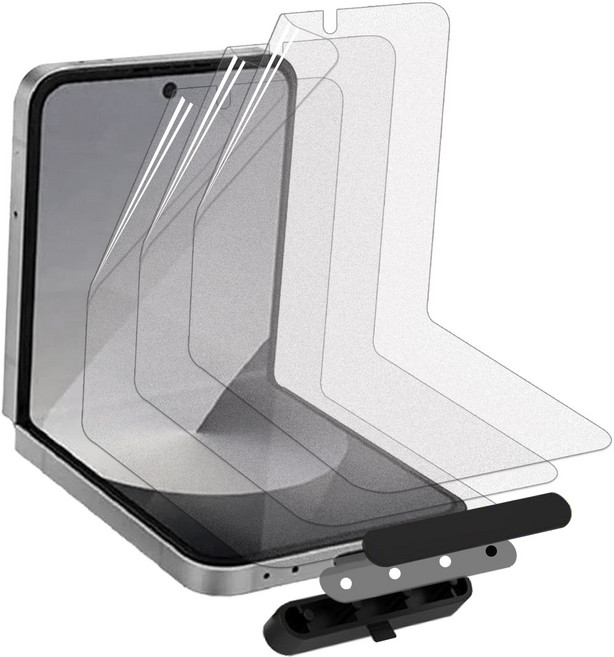 키큰기린 저반사 무광택 매트 지문방지 액정 보호 필름 + 부착 가이드툴, 3개