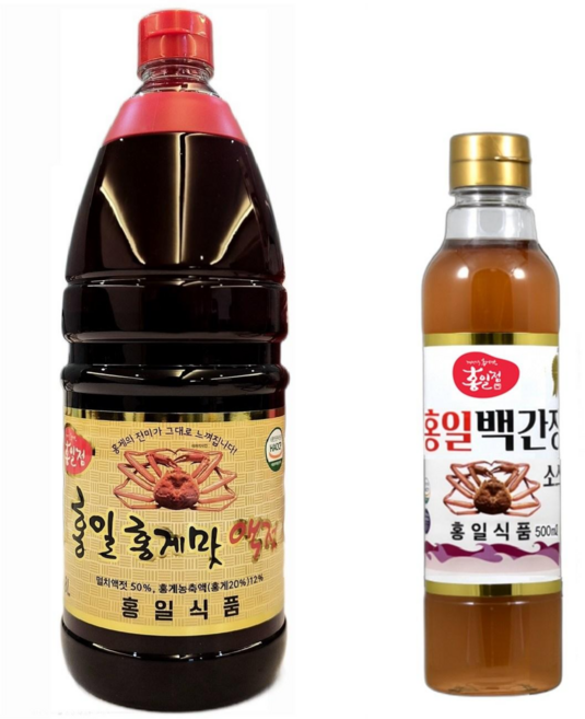 [홍일] 홍게맛액젓1.8리터 + 백간장500, 1세트, 2.3L