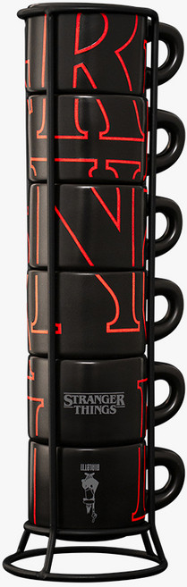 [비알레띠 공식수입/총판] 비알레띠 기묘한 이야기 스태커블 컵 6인조 세트, 멀티, 1개