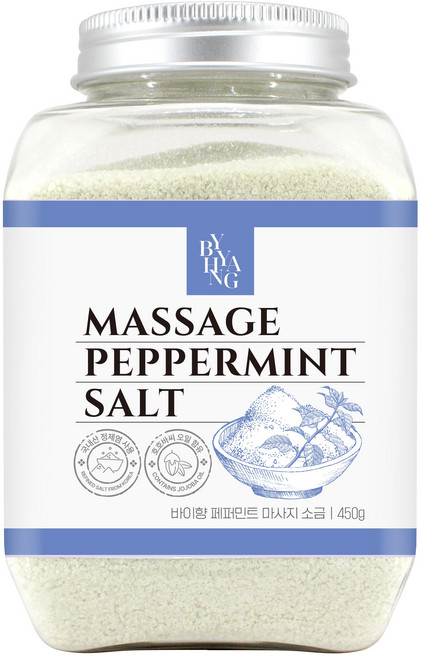 바이향 마사지 미용소금 페퍼민트, 1개, 450g