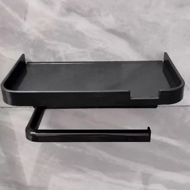 블로라 흡착 무타공 수납 휴지걸이, 1개, 그레이