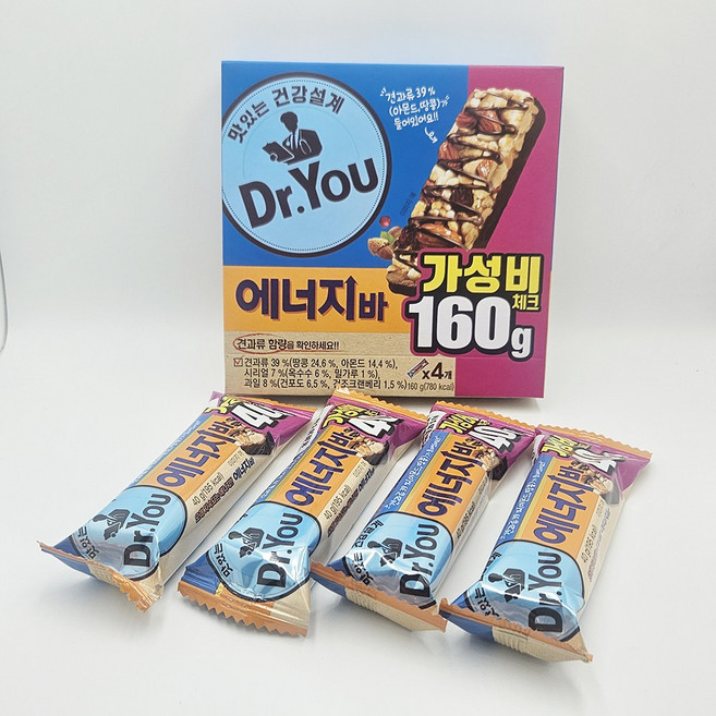 오리온 닥터유 에너지바, 160g, 1개