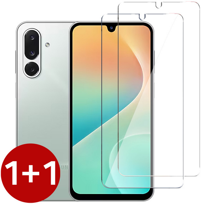 갤럭시점프4 액정필름 1+1 강화유리, 1개