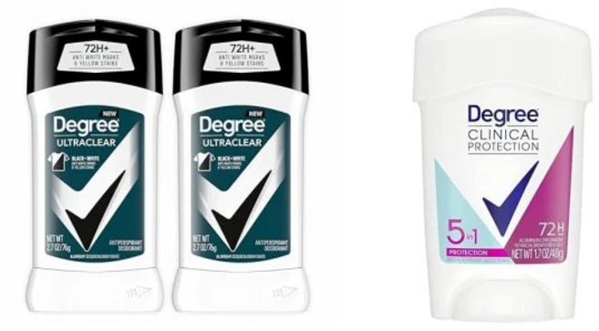 Degree Men 울트라클리어 데오도란트 블랙+화이트 2개입 72시간 땀과 냄새 방지 모션센스 기술이 적용된 남성용 27온스, 5.4 Ounce (Pack of 1), Body Deodorant + 5-in-1 Antipe - 쿠팡