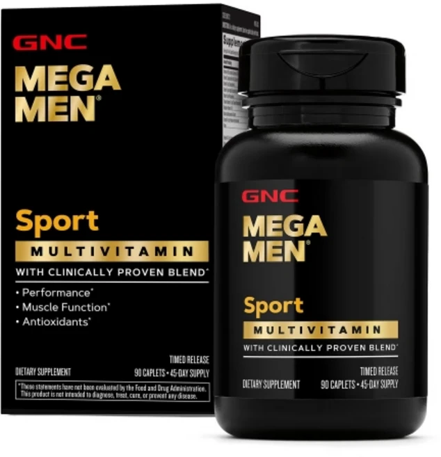 [정품 미국 배송] GNC 메가맨 스포츠 90정 Mega Men Sports 90cts, 1개 - 쿠팡