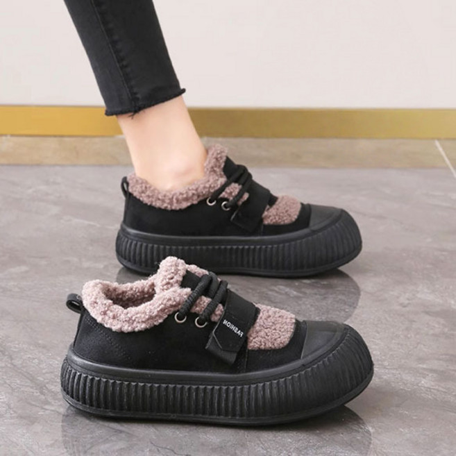Modern Fashion 여성 겨울 털 운동화 발편한 로퍼 모카신 E86