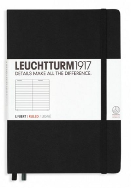 로이텀 미디엄노트(블랙-하드커버), Plain(무선)