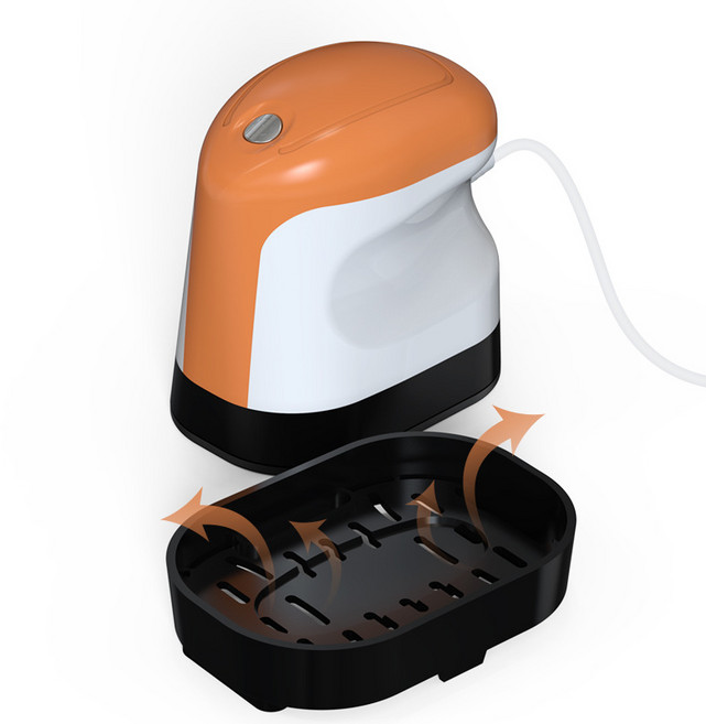 소형 프레스 열프레스기 의류용 열전사 티셔츠 인쇄기 프린팅 핸드 의류, 오렌지, 1개, 오렌지