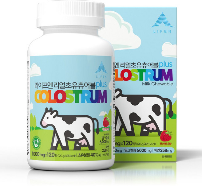 라이프엔 리얼초유츄어블 플러스 120정 1병, 1개