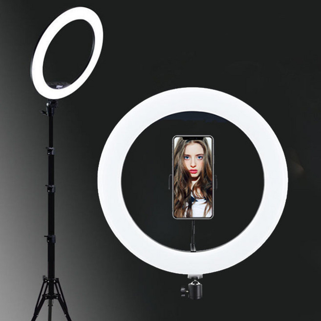 포커스 LED 링라이트 삼각대포함 유투버 방송조명 동영상촬영 개인촬영 1인방송 촬영 조명 장비 BJ장비, LED링라이트+삼각대