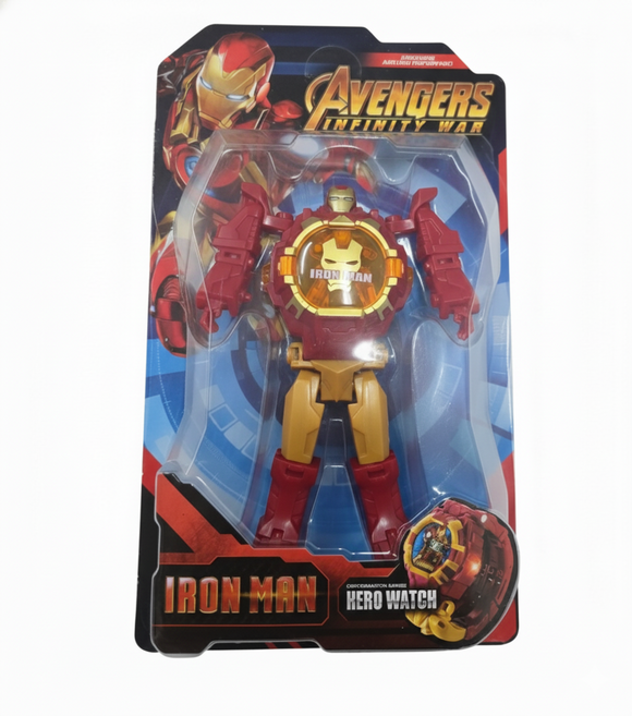 레트로 변신 후레시 팔찌 아이언맨