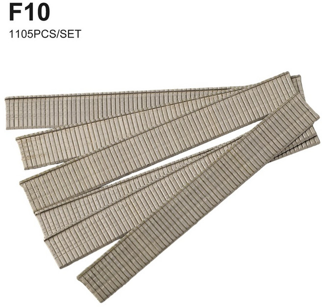 타정총 못박는총 콘크리트타정기 1105pcs F15/F20/F25/F30 스트레이트 10/15/20/25/30mm 브래드 손톱 DIY 홈 원예 가구 목공, [01] F10 10mm, 1개