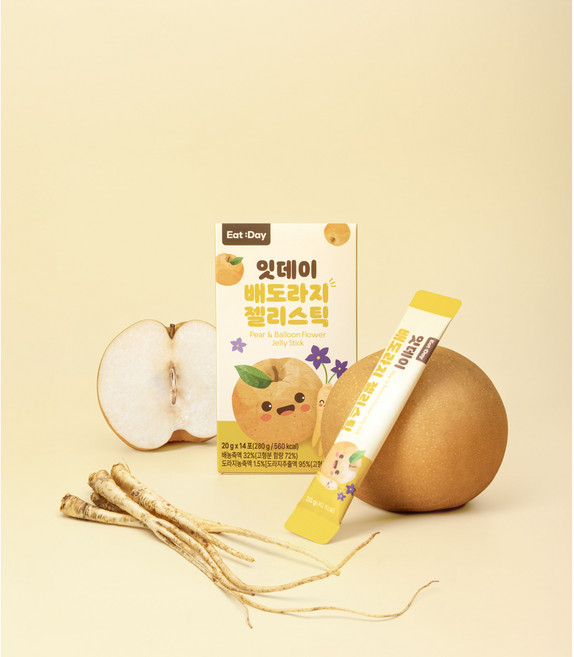 잇데이 배도라지 젤리 스틱 어린이키즈 건강간식, 1박스, 280g