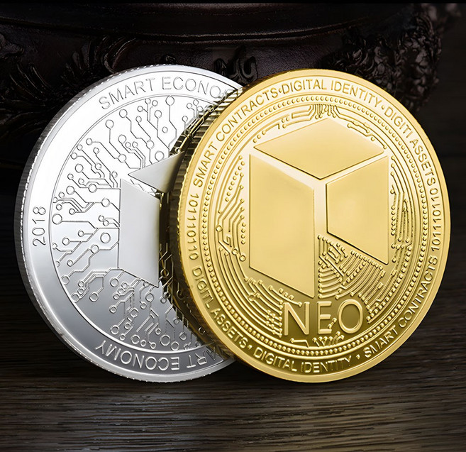 라온하제 비트코인 이더리움 리플 가상화폐 기념주화 코인 암호화폐 동전 수집, 26 네오 골드