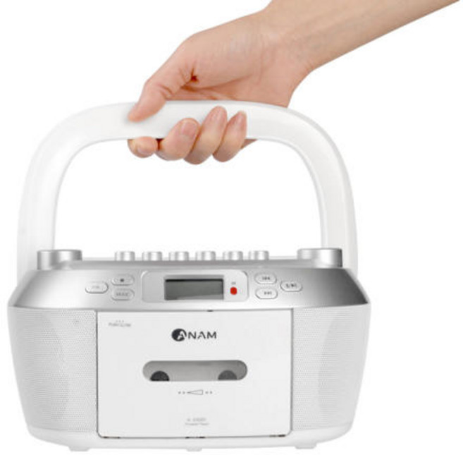 아남 CD플레이어 A-330BT 블루투스 테이프 FM라디오 USB 리모컨 스피커