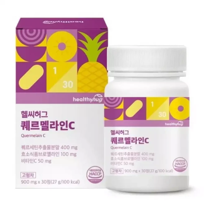 헬씨허그 퀘르멜라인C 900mg x 30정, 1개, 27g