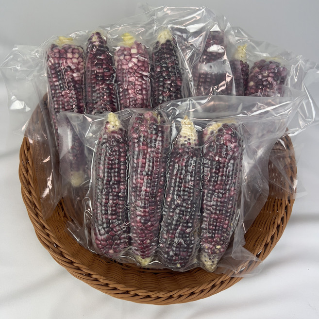 국내산 냉동 생 흑찰옥수수 손질 진공포장 급냉 손질 4개 1팩구성