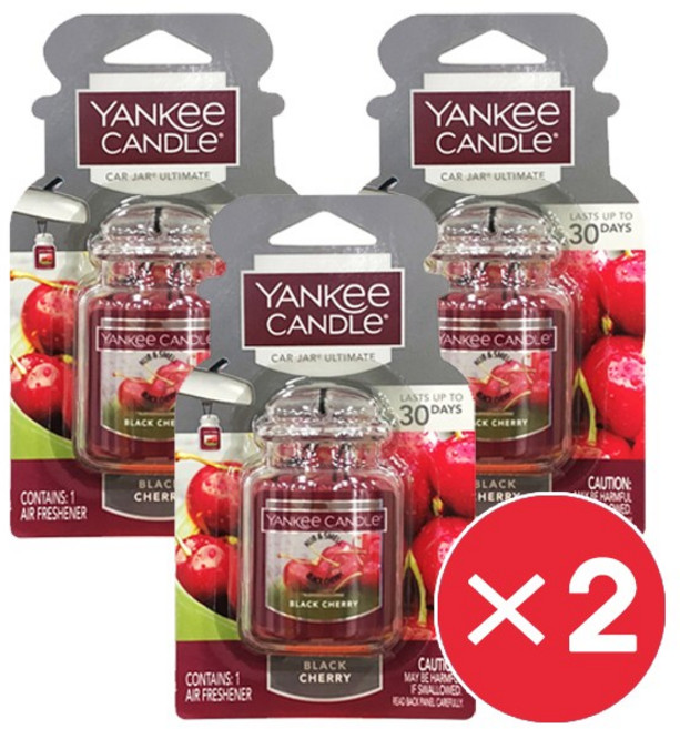 [6개 세트] 무배 양키캔들 카자 얼티메이트 차량용 자동차 방향제, 6개, 얼티메이트 블랙체리