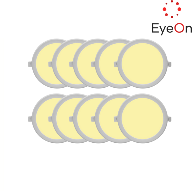 아이온 AS2년 6인치 다운라이트 15W 아주밝음 벌레방지 방습 플리커프리 매입등 매립등, 10개, 전구색(노랑색)