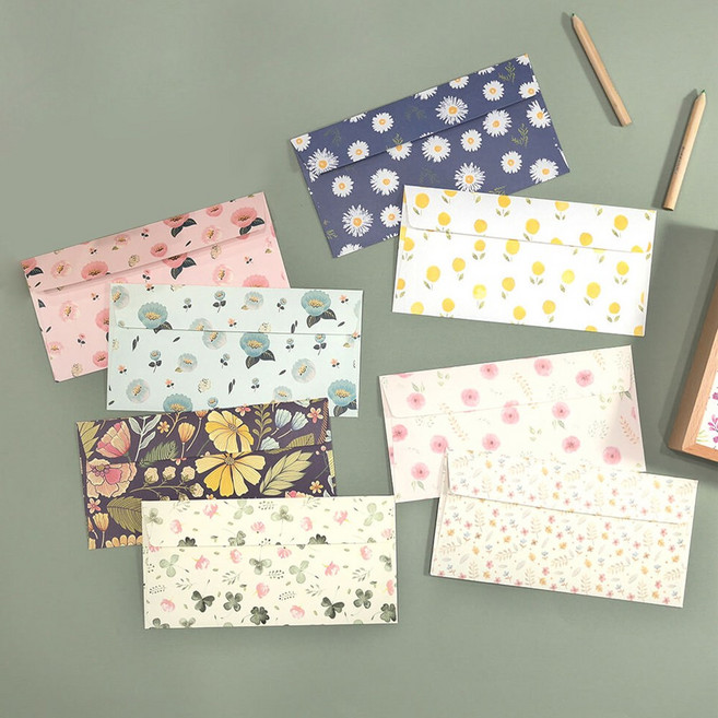 꽃길 편지 봉투세트 세트 1종 1개