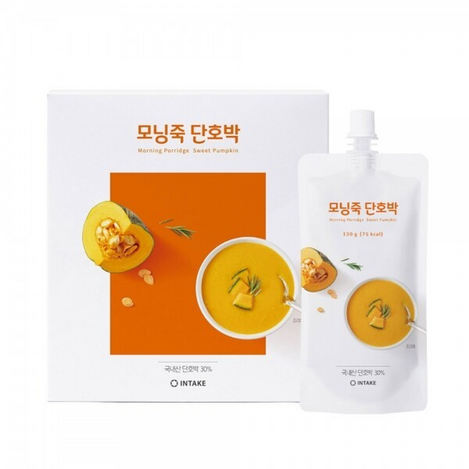 인테이크 간편한 아침 모닝죽 단호박(x)/70kcal, 7세트, 130g