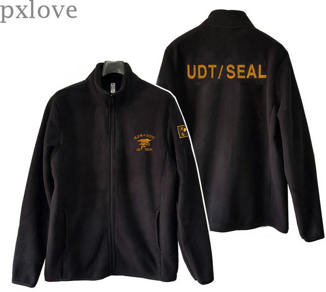 피엑스러브 협력업체 (자체제작 상품) 로카 후리스 해군특수전전단 유디티 사계절후리스 보아털 프리미엄 육군 군인 군용 점퍼 (0069)