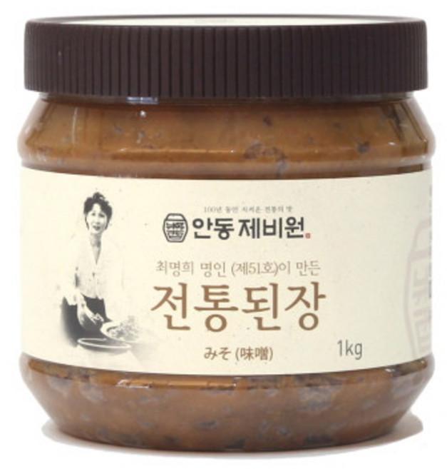 [최명희명인_안동제비원] 국산콩100% 전통된장/ 1kg, 1개