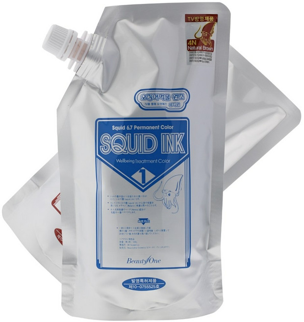 뷰티원 스퀴드 잉크 컬러 트리트먼트 (오징어 먹물컬러) 500g, 내츄럴브라운, 1개