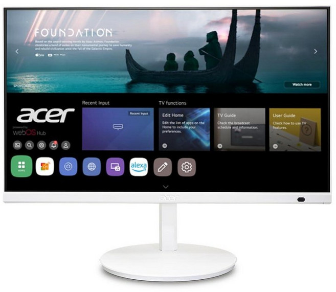 Acer CS242Y 60.5cm(23.8인치) IPS 풀 HD 스마트 모니터 | WebOS | 스트리밍 TV | 블루투스 | 무선 프로젝션 | 스마트 홈용 iOT 장치 | 높