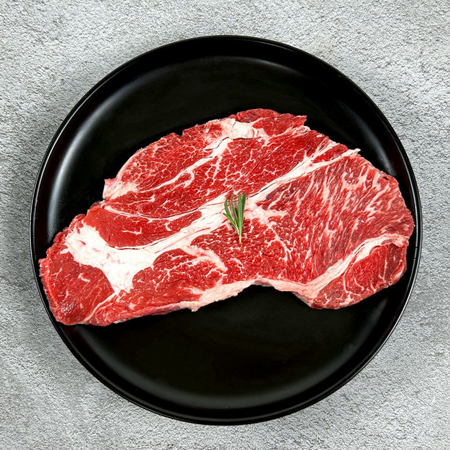 수입 소고기 등심 척아이롤 스테이크 구이 소등심, 1개, 500g