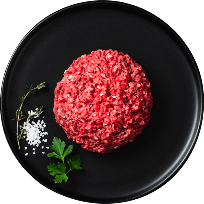 지인한우 무항생제 한우 1등급 우둔다짐육 (냉장) 300g, 1개