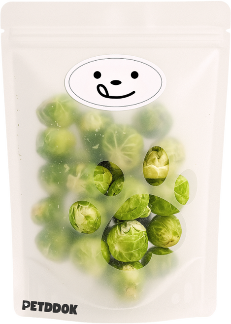 펫똑 반려동물 동결건조 간식, 1개, 25g, 방울양배추