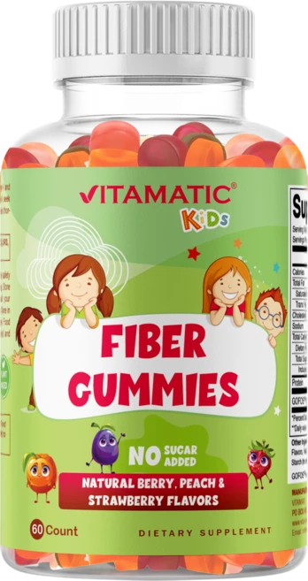 비타매틱 키즈 프리바이오틱 식이섬유 구미 - 60개 펙틴 기반 구미, 3개, 60회분 - 쿠팡