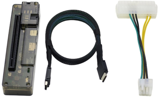 EXPGDC PCIe 4.0 x4 그래픽 카드 PC 노트북용 확장 독