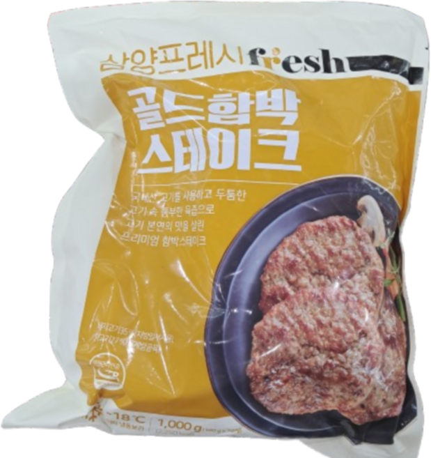 삼양 촉촉하게 육즙가득 골드함박스테이크 1kg, 22개