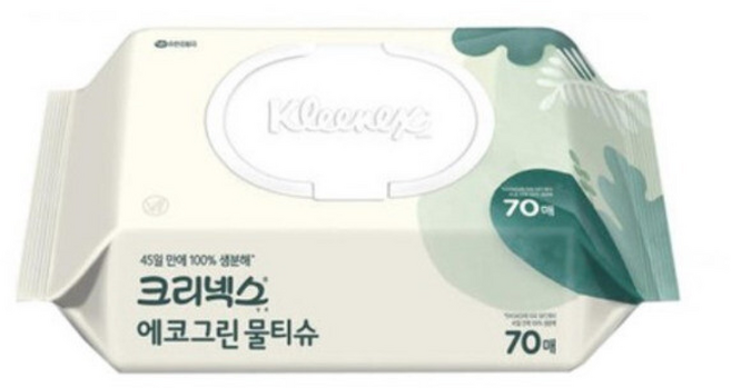 크리넥스 에코그린물티슈, 10세트