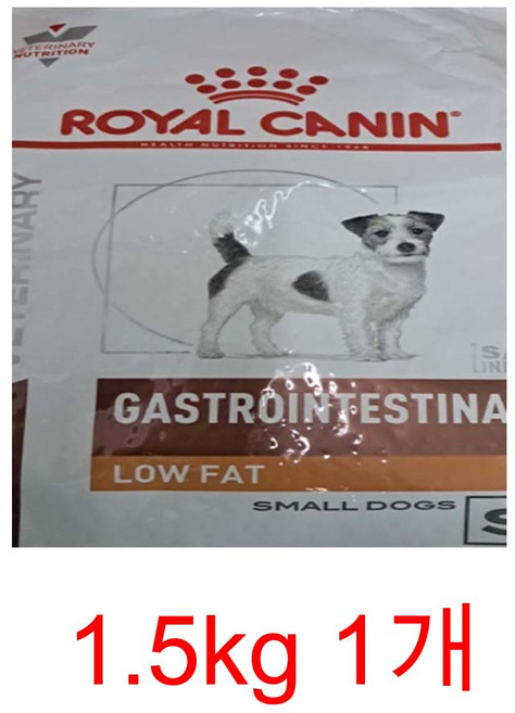 (킹펫)로얄캐닌 독 가스트로인테스티널 로우팻 스몰독, 간+장건강, 1.5kg, 1개