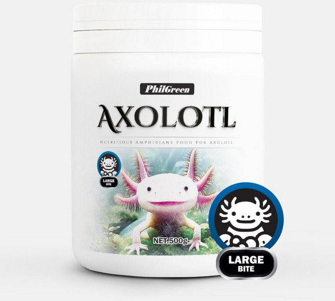 필그린 아홀로틀 우파루파 사료 L 700ml, 500g, 1개