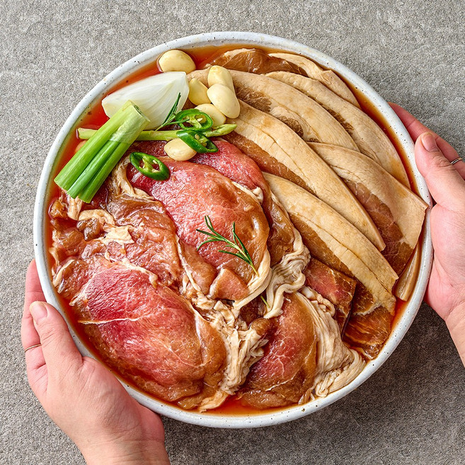 양념 돼지왕구이 1kg x 2팩 돼지양념갈비 양념갈비, 2개