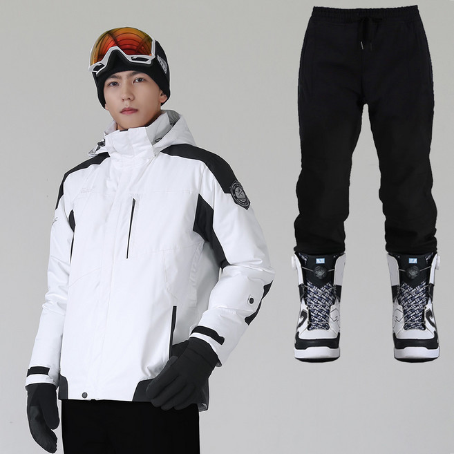 FUZZO 보드복 상하세트 레이나 패딩자켓 스판밴딩 조거팬츠 남여공용 스키복 보드복세트