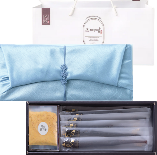 [자일리톨 함유] 온미당 도라지정과 (핑크 보자기포장 쇼핑백 무료증정), 320g, 1개