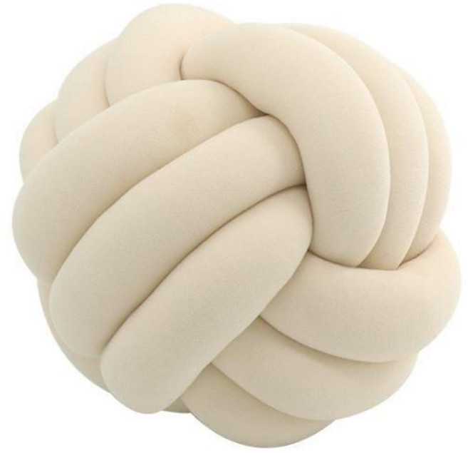 매듭쿠션 꽈배기쿠션 자이언트얀쿠션 소파쿠션 원형쿠션 인테리어 쿠션 매듭, 베이지