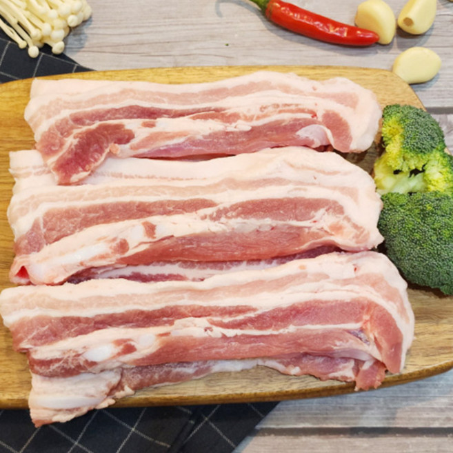 국내산 보성녹돈 삼겹살, 2개, 500g