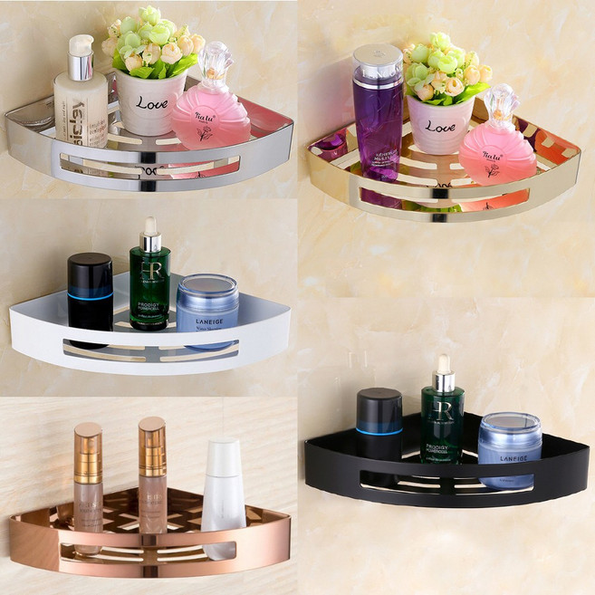 델라 욕실코너선반(크롬), 크롬, 1개