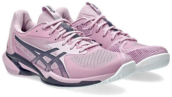 25년신상 아식스 테니스화 올코트용 여성 솔루션스피드3 퍼플
