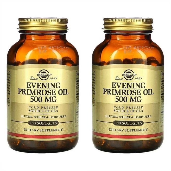 솔가 달맞이꽃 종자유 500mg 180정 2개 - 쿠팡