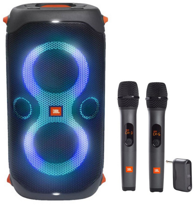 JBL PARTYBOX110 + JBL AS3 제이비엘 파티박스110 + JBL 2채널 마이크 포함, PARTYBOX110+JBL AS3