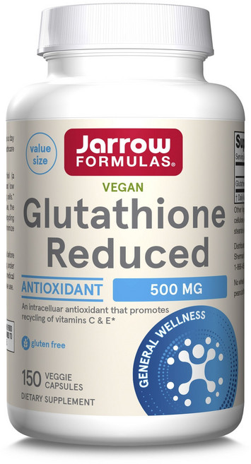 Jarrow FORMULAS 賈羅公式 還原型穀胱甘肽素食膠囊 500mg, 1罐, 150顆