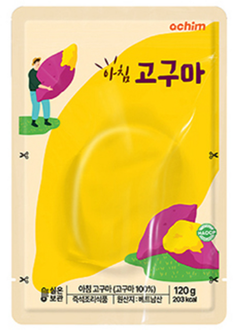 아침 고구마, 1개, 120g