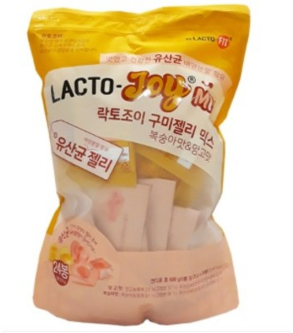 종근당건강 락토조이 유산균 구미젤리 망고맛 복숭아맛 600g 코스트코, 5개